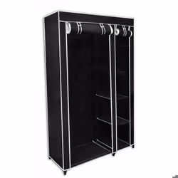 Armoires penderie etagere tissu noir entree chambre camping