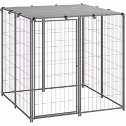 Ce chenil polyvalent est un excellent paradis de jeu en plein air pour vos chiens! La grande cage pour chien offre un grand e ...