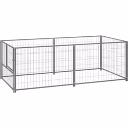 Ce chenil polyvalent est un excellent paradis de jeu en plein air pour vos chiens! La grande cage pour chien offre un grand e ...