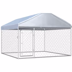 Offrez sûreté, sécurité et confort à votre chiot avec ce chenil d'extérieur. Cette niche polyvalente pour chiens a des multip ...