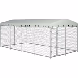 Ce chenil polyvalent pour chiens a de multiples utilisations: jeu, exercice, dressage ou tout simplement protection de vos ch ...