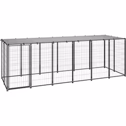 Ce chenil polyvalent est un excellent paradis de jeu en plein air pour vos chiens! La grande cage pour chien offre un grand e ...