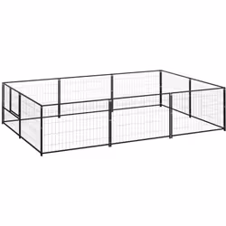 Ce chenil polyvalent est un excellent paradis de jeu en plein air pour vos chiens! La grande cage pour chien offre un grand e ...