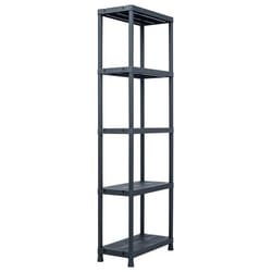 etagere de rangement 125 kg 60 x 30 x 180 cm plastique noir