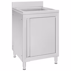 evier de cuisine commercial 60 x 60 x 96 cm acier Inoxydable