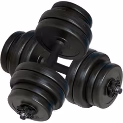 Halteres 2 x 15 kg fitness musculation