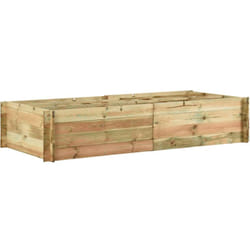 Helloshop26 - Jardinière pour légumes bois de pin imprégné 197 x 100 x 40 cm
