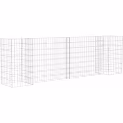 Cette jardinière à gabion vous permet de créer facilement une bordure sécurisée mais élégante pour un parterre de fleurs et d ...