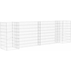 Helloshop26 - Jardinière à gabion en h 260 cm fil d'acier