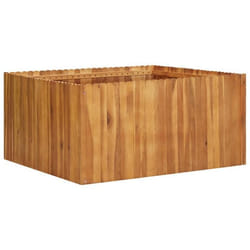 Jardiniere lit sureleve plantes fleurs jardin 100 x 100 x 50 cm bois massif d acacia
