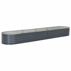 Jardinière - Non spécifié - 400 x 80 x 44 cm - Acier galvanisé - Gris - Rectangulaire