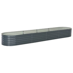 Jardinière - Non spécifié - 400 x 80 x 44 cm - Acier galvanisé - Gris - Rectangulaire