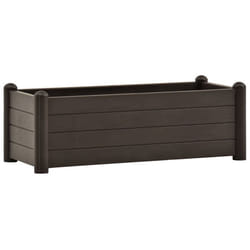 Jardiniere lit sureleve plantes fleurs jardin PP moka 100 x 43 x 35 cm