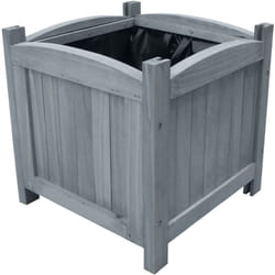 Helloshop26 - Jardinière lit surélevé plantes fleurs jardin 2 pcs 30 x 30 x 30 cm bois de sapin massif
