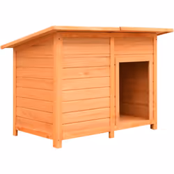Cette niche en bois pour chiens protégera votre ami à quatre pattes de certaines conditions météorologiques défavorables et s ...