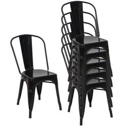 Lot de 6 chaises de salle a manger cuisine bistro empilable metal design industriel en metal noir 04_0000701