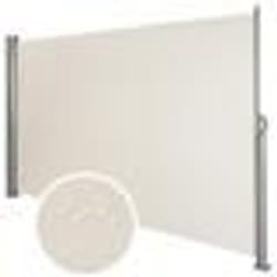 Auvent store lateral brise vue abri soleil aluminium retractable 200 x 300 cm beige