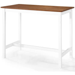 Helloshop26 - Table haute mange debout bar bistrot bois massif 108 cm