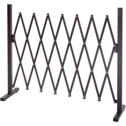 Barrière treillis à ciseaux grille de protection des animaux extensible aluminium hauteur 103cm, largeur 27-207cm 040001211
