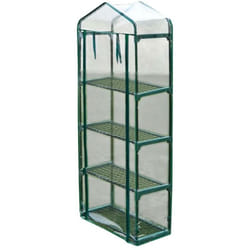 Helloshop26 - Serre de jardin 160 cm jardinage plastique vert