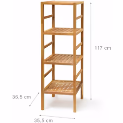 Cette étagère en bois solide vous crée un espace de stockage dans votre intérieur: soit dans la salle de bain, le couloir, à  ...