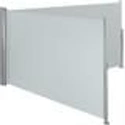 Auvent store latéral - Helloshop26 - Paravent rétractable - Gris - 200 x 600 cm - 220 g/m²