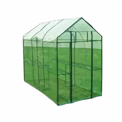Idéale pour protéger vos plantes dans votre jardin, cette serre en polyéthylène a des armatures en acier et est résistante et ...