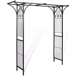 Nos arches de support de rosiers et de plantes grimpantes charmeront vos invités. Ces arches de jardin en fer résistent au ma ...