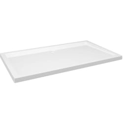 Helloshop26 - Receveur de douche base de douche bac de douche salle de bain toilette salle d'eau maison intérieur rectangulaire abs 70 x 120 cm blanc