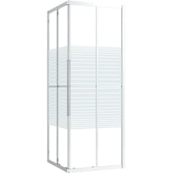 Cabine de douche salle de bain esg 70 x 70 x 180 cm transparent et blanc