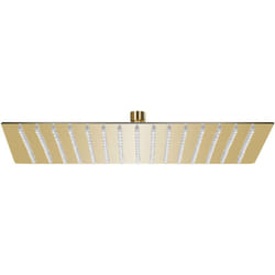 Helloshop26 - Pomme de douche pluie acier inoxydable 40 x 40 cm carrée doré