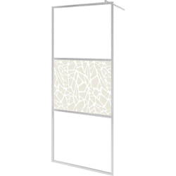 Paroi de douche à l'italienne cabine de douche cloison de douche salle de bain maison intérieur verre esg 80x195 cm 5 mm pierre