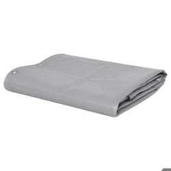 Bache bache polyvalente et resistante 650 g / m² 5 x 6 m gris