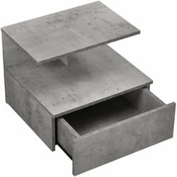 Helloshop26 - Table de chevet armoire murale avec tiroir rangement 40cm gris