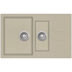 Vier de cuisine granit double lavabo beige