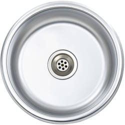 Evier de cuisine avec crépine et piège evier encastré évier rond surface anti-rayure maison intérieur durable acier inoxydable