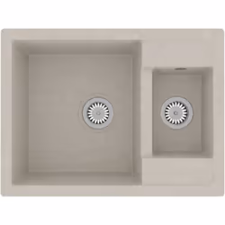 Cet évier de cuisine en granit est un supplément intemporel à la décoration de votre cuisine. Il dispose d’un lavabo extra-pr ...