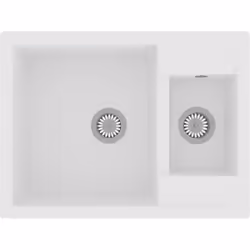 Cet évier de cuisine en granit est un supplément intemporel à la décoration de votre cuisine. Il dispose d’un lavabo extra-pr ...