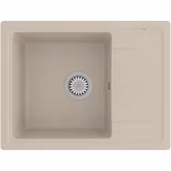 Cet évier de cuisine en granit est un supplément intemporel à la décoration de votre cuisine. Il dispose d’un seul lavabo ext ...