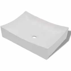 Doté d'un look blanc brillant, ce lavabo offre un style unique et moderne pour toutes les salles de bain. Avec des parois lat ...