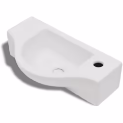 Ce lavabo, en céramique premium, sera une touche d'élégance dans toute salle de bain, buanderie et toilettes. Sa finition d'u ...