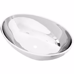Fabriqué en céramique élégante, ce lavabo de forme ovale sera un supplément chic et intemporel à toute salle de bain, salle d ...