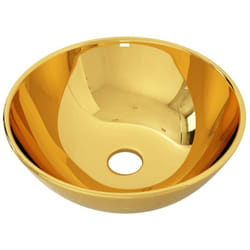 Helloshop26 - Lavabo 28 x 10 cm au-dessus du comptoir céramique doré