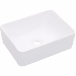 Fabriqué en céramique, ce lavabo rectangulaire sera un supplément chic et intemporel à toute salle de bain, salle d'eau, vest ...