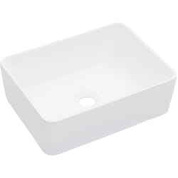 Lavabo salle de bain 40 cm céramique blanc
