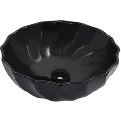 Lavabo 46 x 17 cm céramique noir