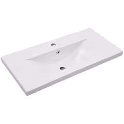 Fabriqué en céramique, ce lavabo apportera un supplément chic et intemporel à toute salle de bain, salle d'eau, vestiaire ou  ...