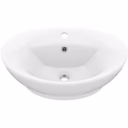 Notre lavabo de forme ovale, en céramique de première qualité, est un supplément élégant à toute salle de bain, toilette ou c ...