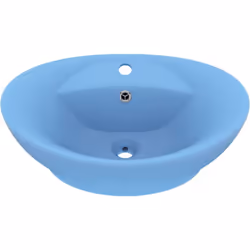 Notre lavabo de forme ovale, en céramique de première qualité, est un supplément élégant à toute salle de bain, toilette ou c ...