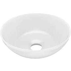 Helloshop26 - Lavabo de salle de bain rond vasque à poser de toilette lave-mains de cuisine salle cosmétique maison intérieur diamètre 28 cm